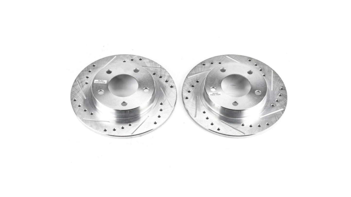 POWER STOP K783 Z23 Evolution Sport; Includes Drilled & Slotted Rotors, Carbon-Fiber Ceramic Pads & Hardware Front And Rear