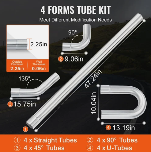 2.25" Exhaust Piping